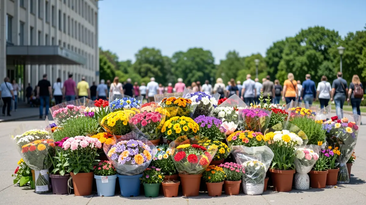 Plants and flowers offered by the Aime-la-Plagne town hall.