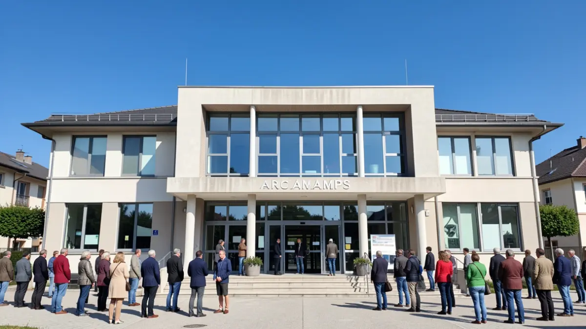 Façade de la mairie d'Archamps.