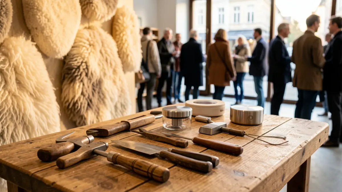 Generic image of innovative artisanal products and acoustic panels.