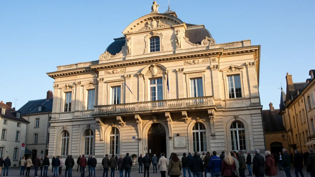 Façade de la mairie de Châtel-Guyon.