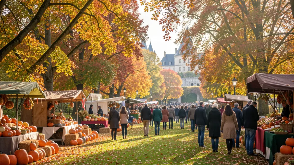 Generic image of the Courge & Saveurs d'Automne festival at the Château de Bouthéon park.