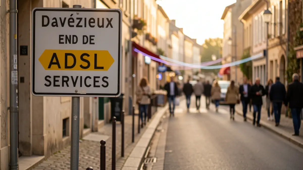 Generic image of technological transition in a Davézieux street.