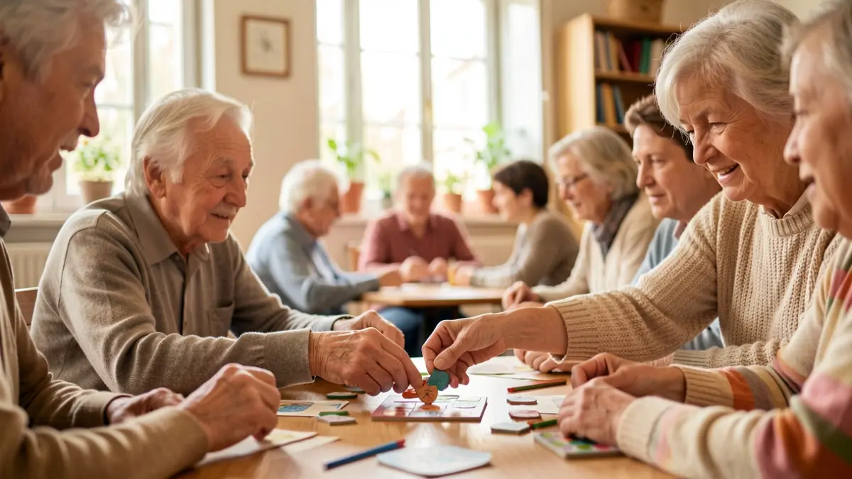 Generic image of intergenerational connection in a community center.