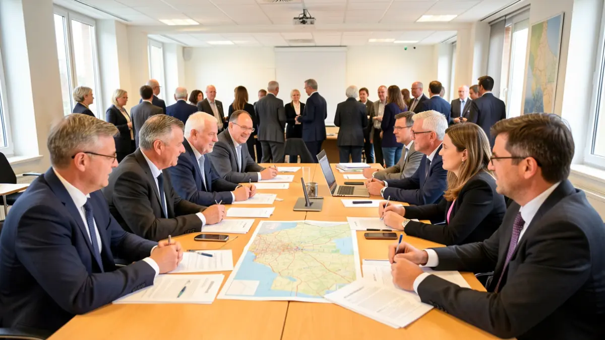 Generic image of elected officials participating in a crisis management conference.