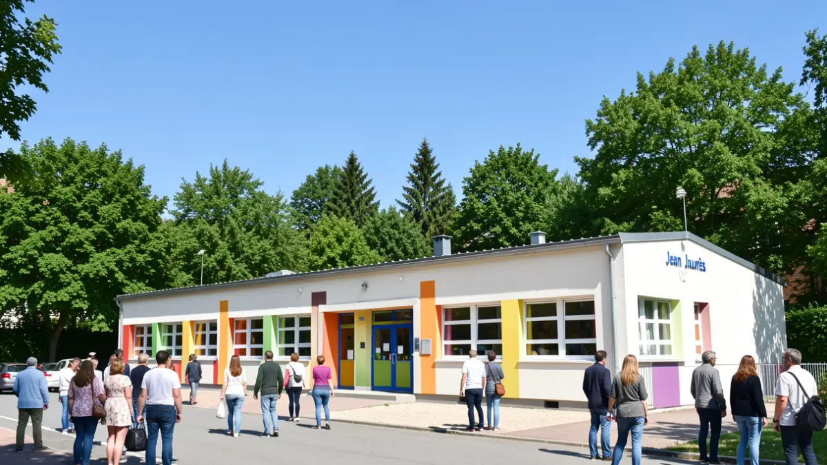 Jean-Jaurès kindergarten in Gerzat.