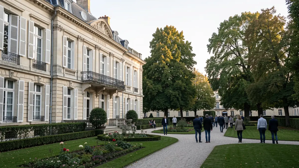 Exterior view of the Émile Pélicand residence in Bourg-en-Bresse, a historic building with classic architecture.