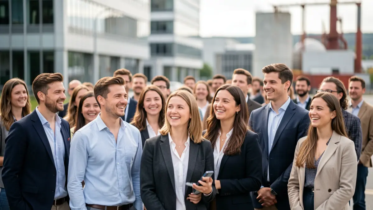 Image générique de jeunes adultes et professionnels engagés dans la région Auvergne-Rhône-Alpes.