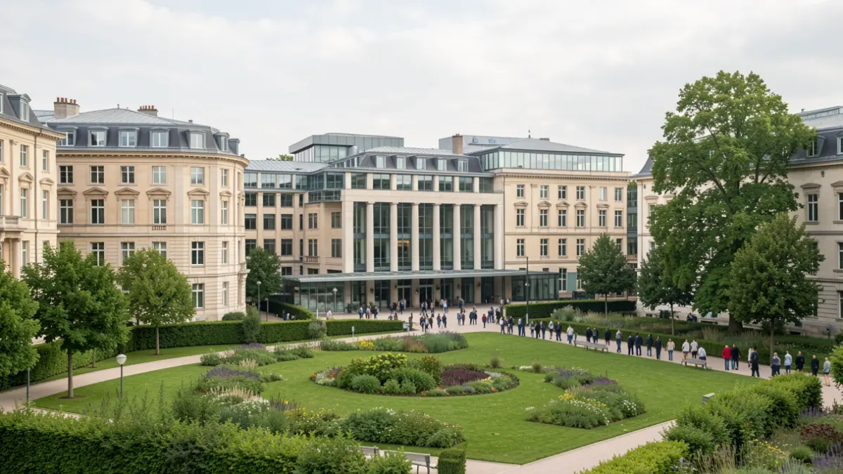 Exterior view of the ENS de Lyon campus.