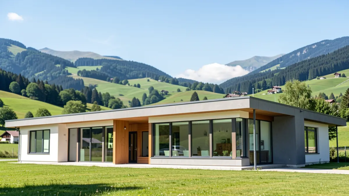 Building of the Community of Communes of Pays de Cruseilles, Haute-Savoie.
