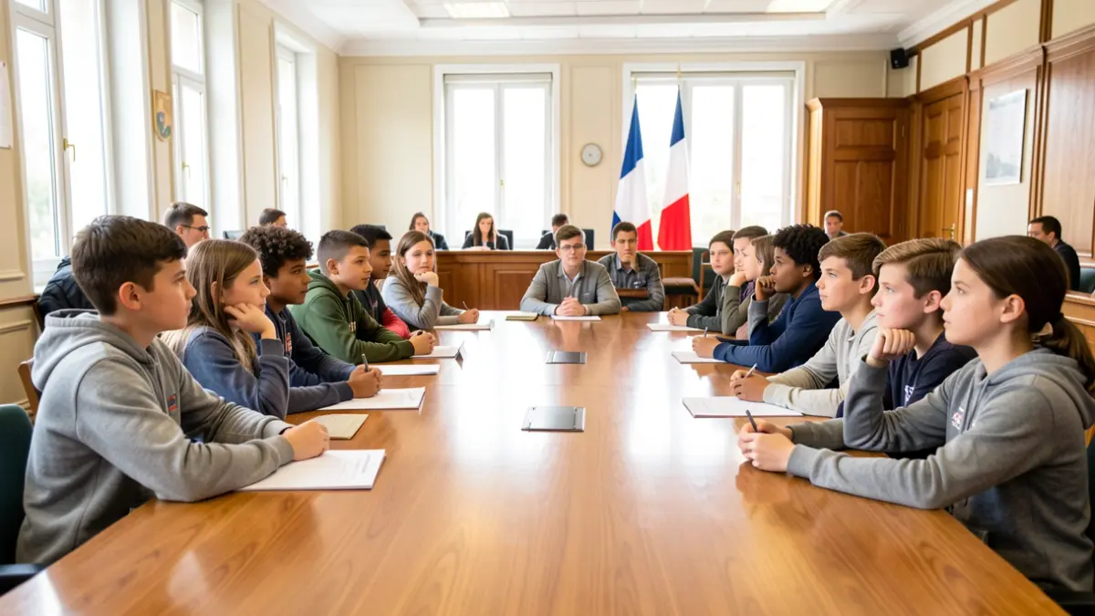 Generic image of young municipal councilors in a meeting.