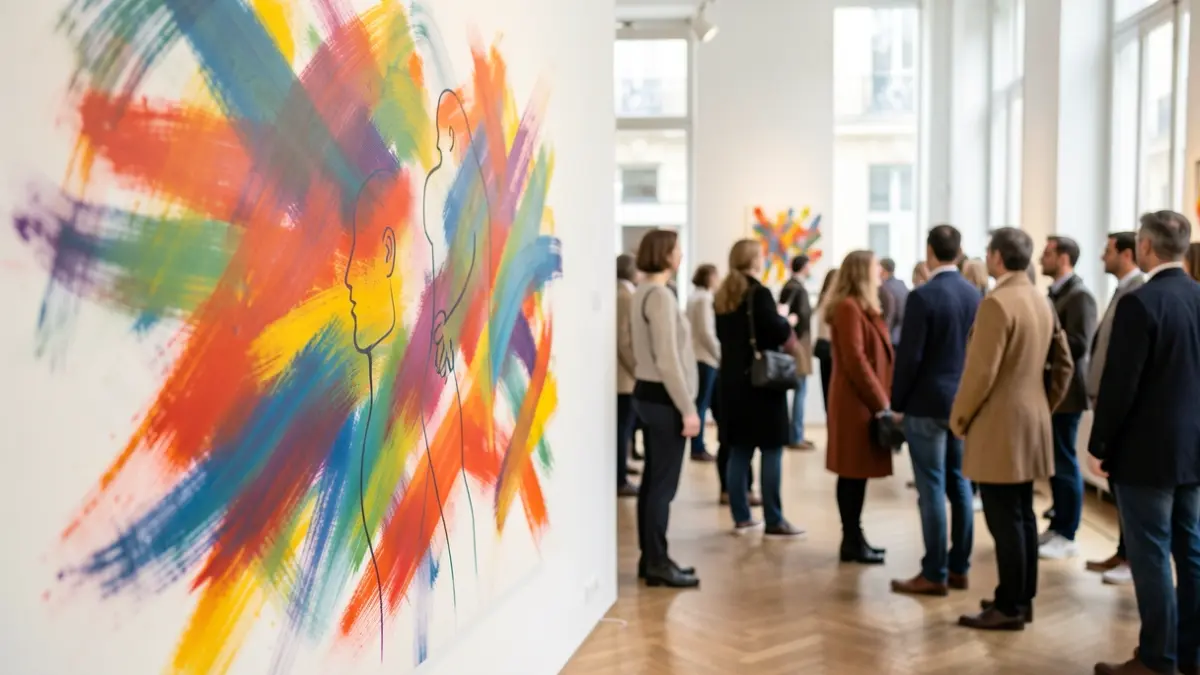 Image générique de représentation abstraite de la santé mentale et de l'art-thérapie.