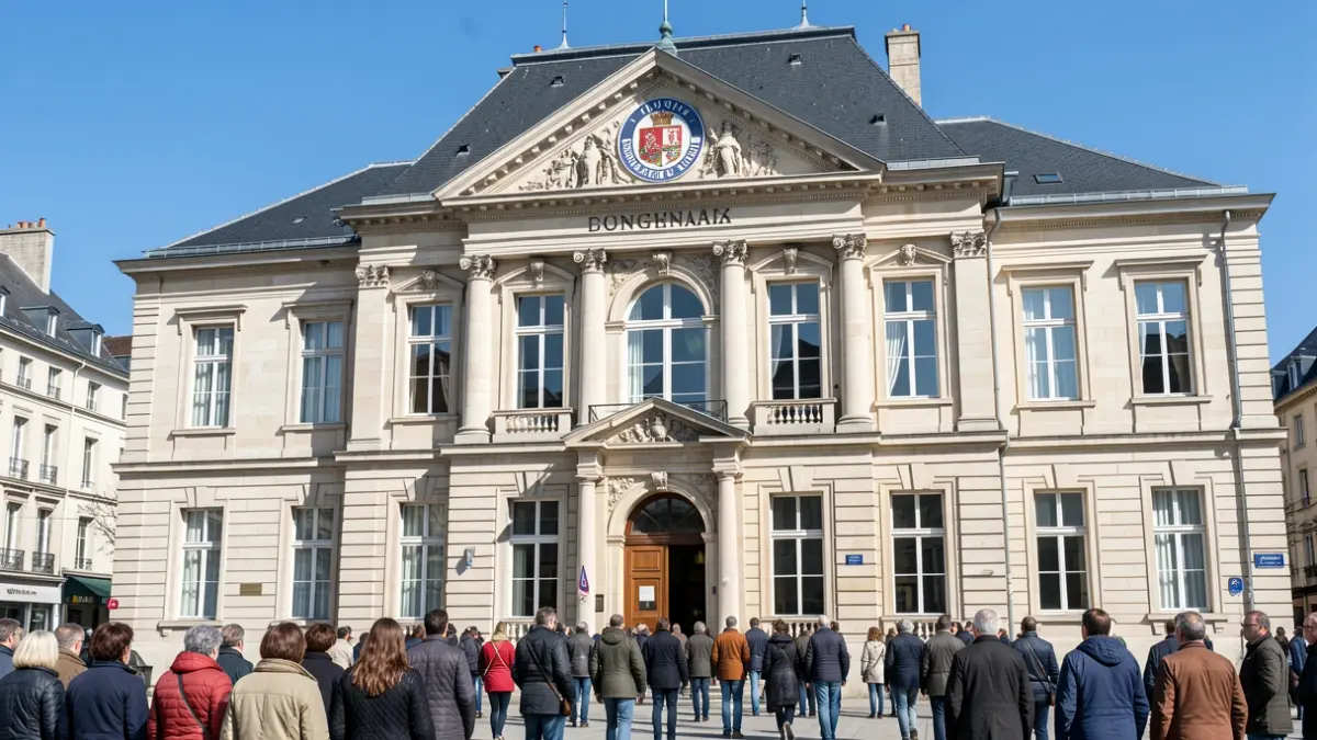 Facade of the Brignais town hall.