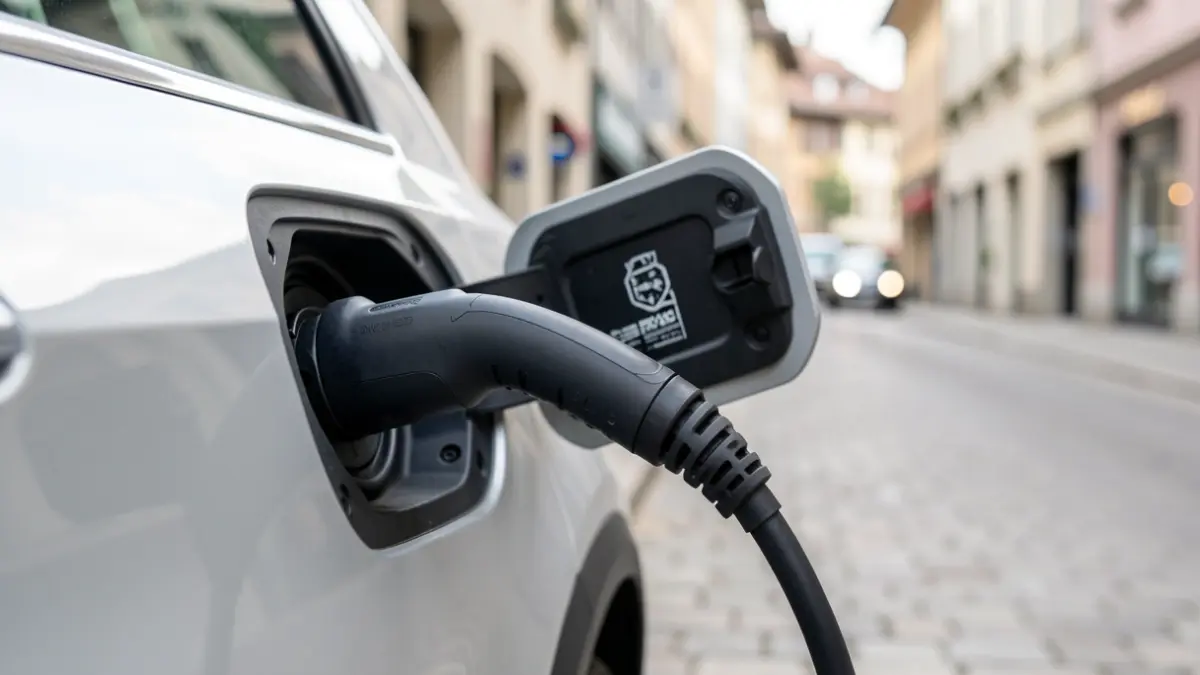 Image générique de la borne de recharge d'un taxi électrique dans la région Auvergne-Rhône-Alpes.