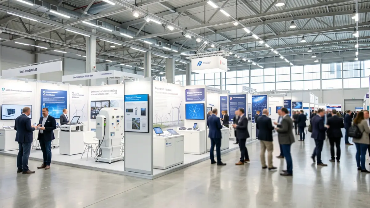 Generic image of a professional trade show on energy transition.