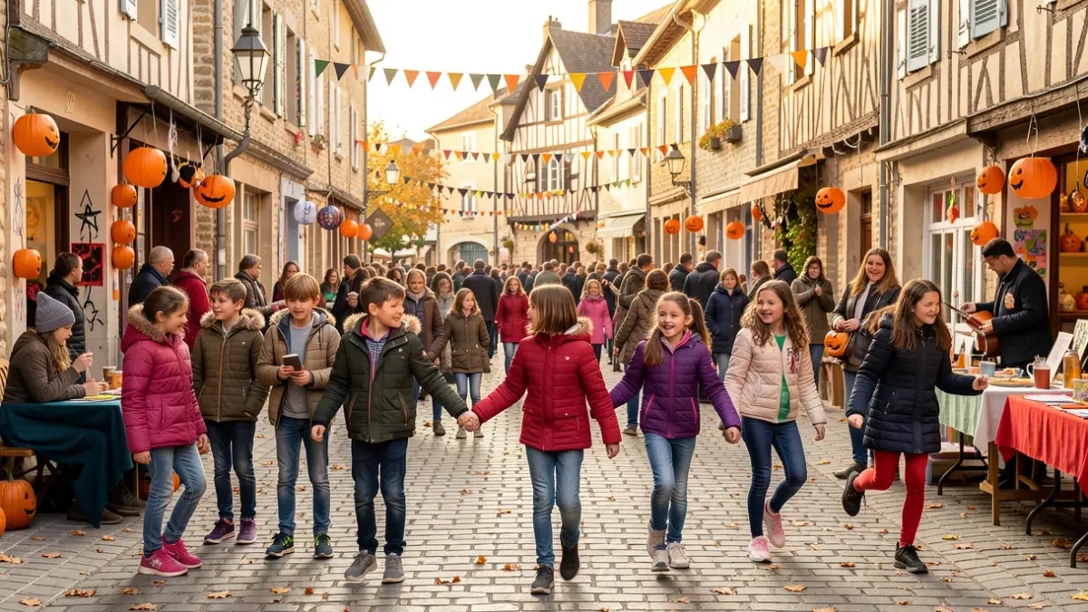 Generic image of children and teenagers participating in creative and cultural activities during autumn holidays.