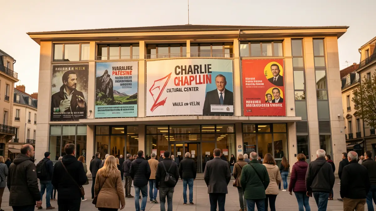 Charlie Chaplin Cultural Center in Vaulx-en-Velin.