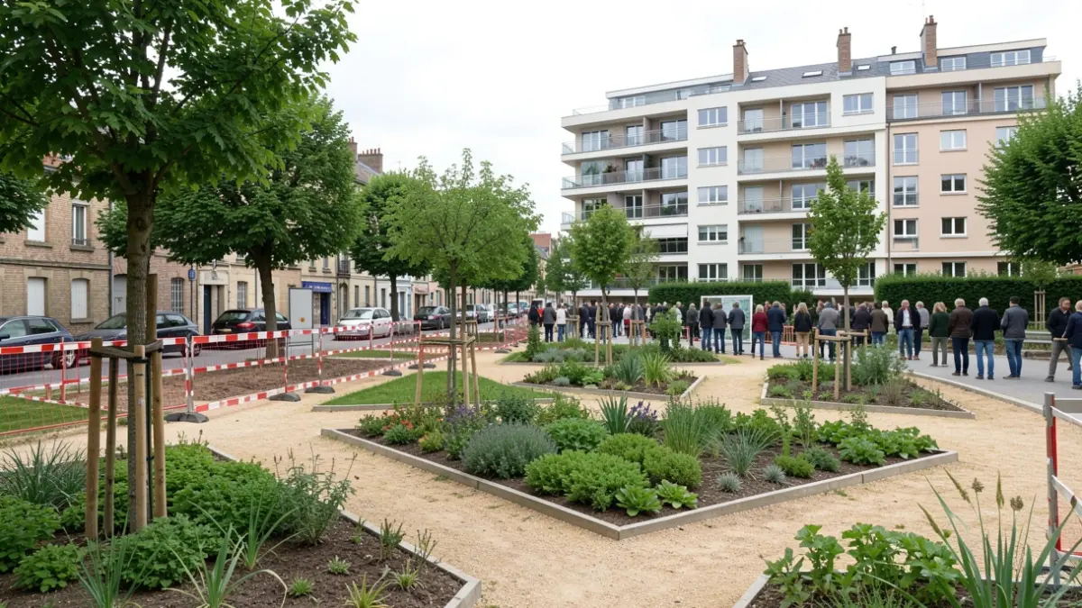 Generic image of urban park construction site.