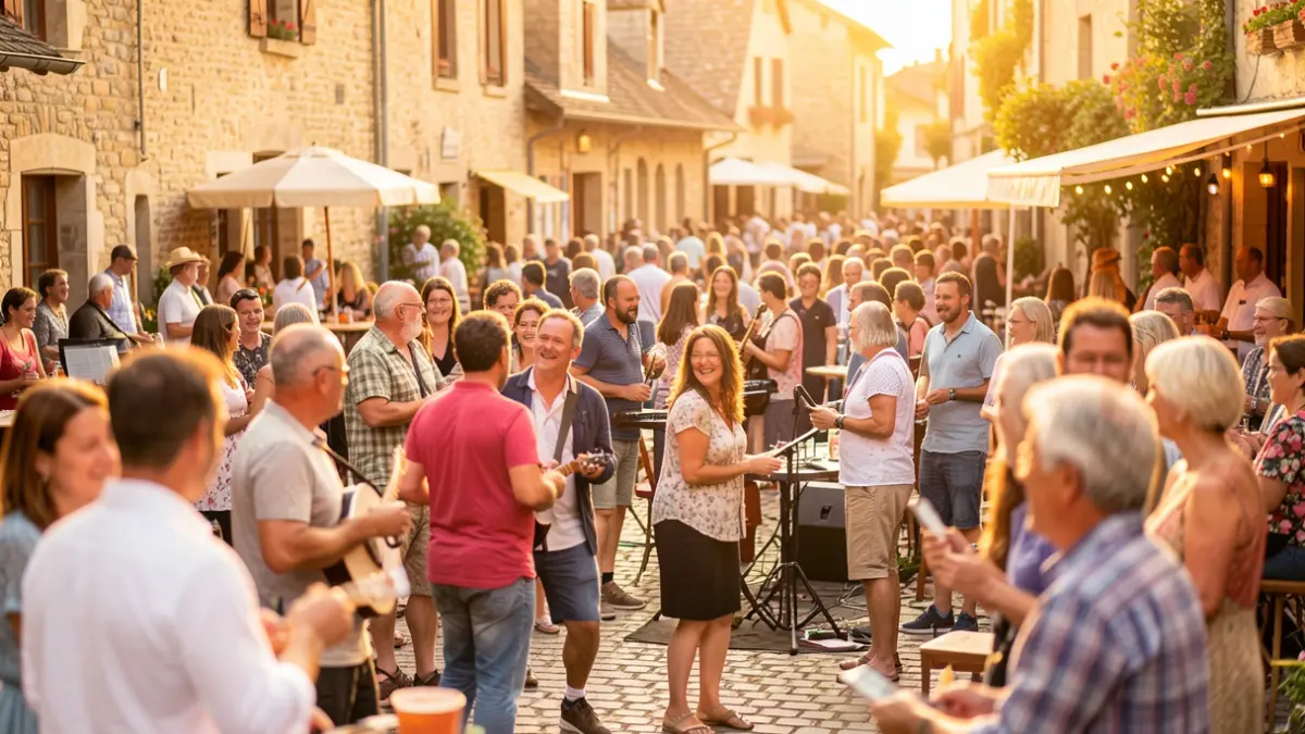 Generic image of a festive community event with music and activities.