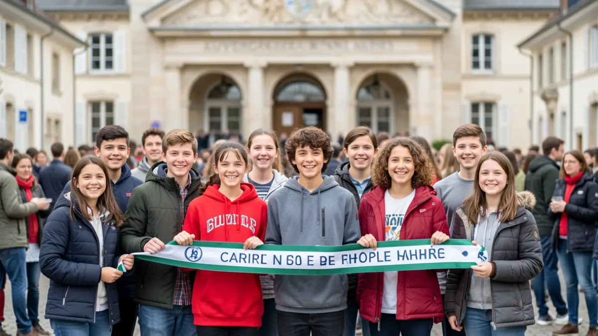 Generic image of young local elected officials receiving a symbolic sash.