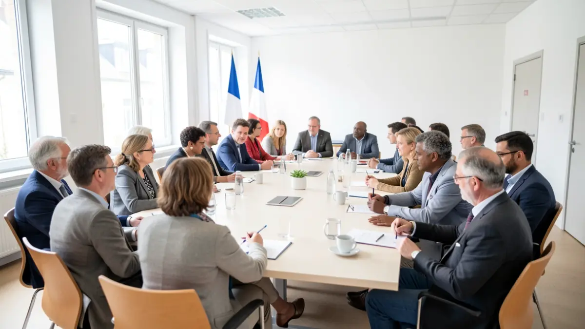 Generic image of citizens participating in a neighborhood meeting.