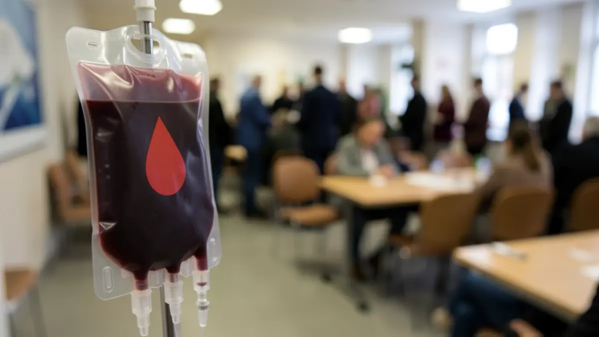 Generic image of a blood bag with a red drop symbol.