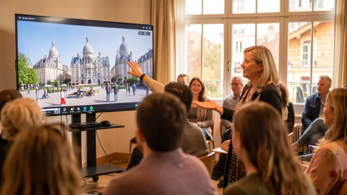Virtual tour of Montmartre organized by the Villard-de-Lans town hall, with guide Tina from Travel Me.