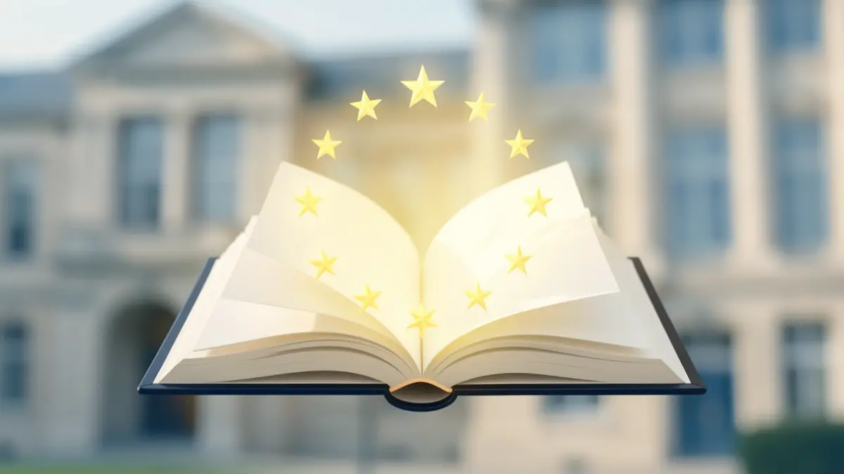 Generic image: against a blurred academic building background.
