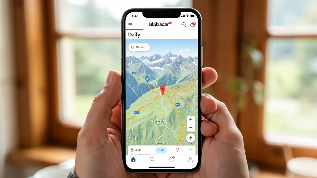 Generic image: showing a route map in a mountainous region.