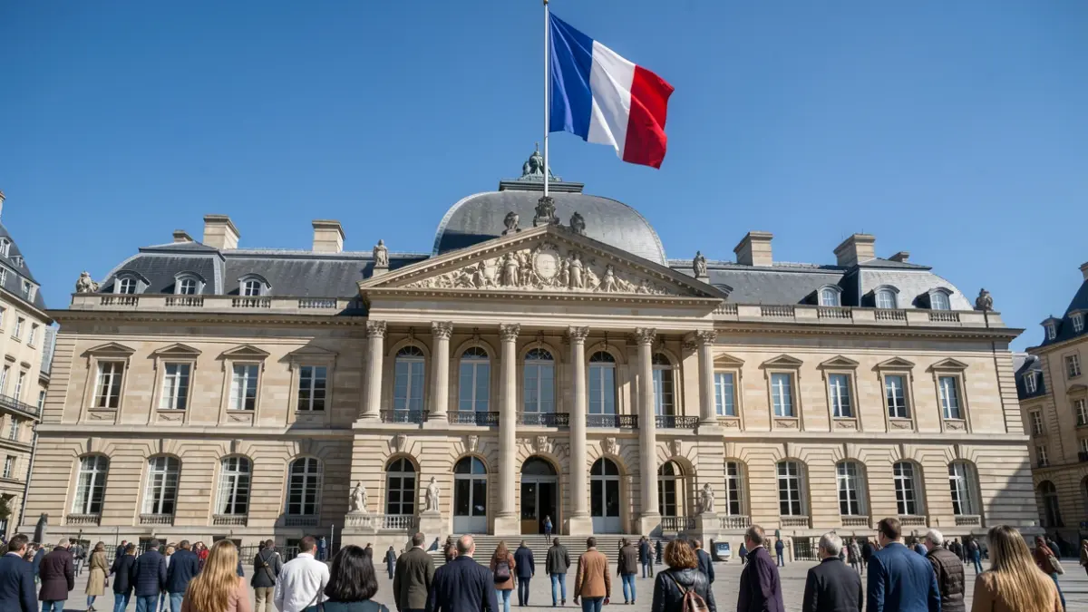 Generic image of an official prefecture building facade with a French flag.