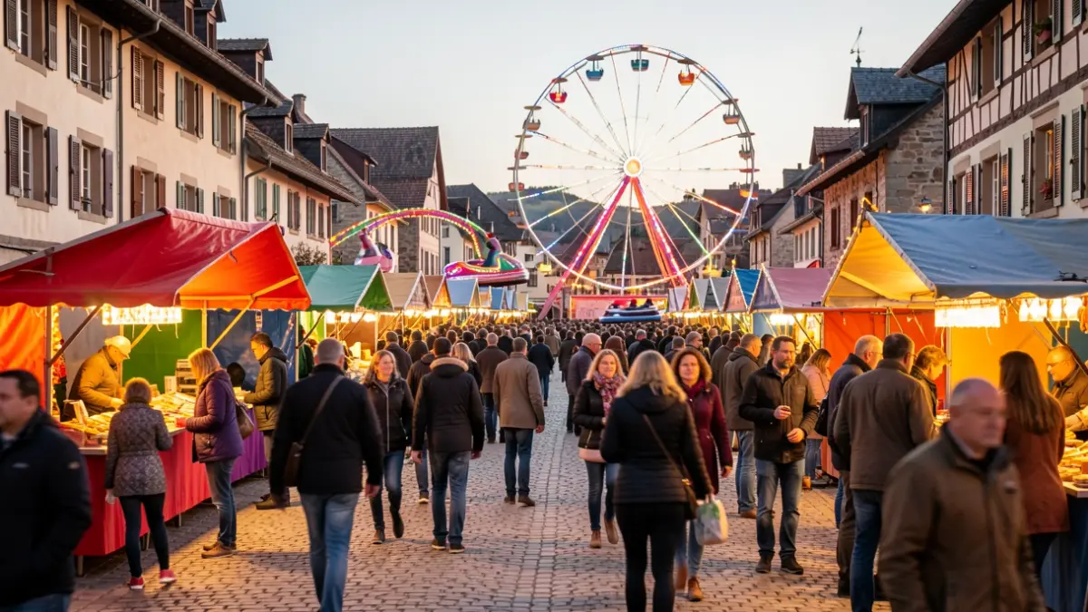 Generic image: featuring festive rides and stalls.