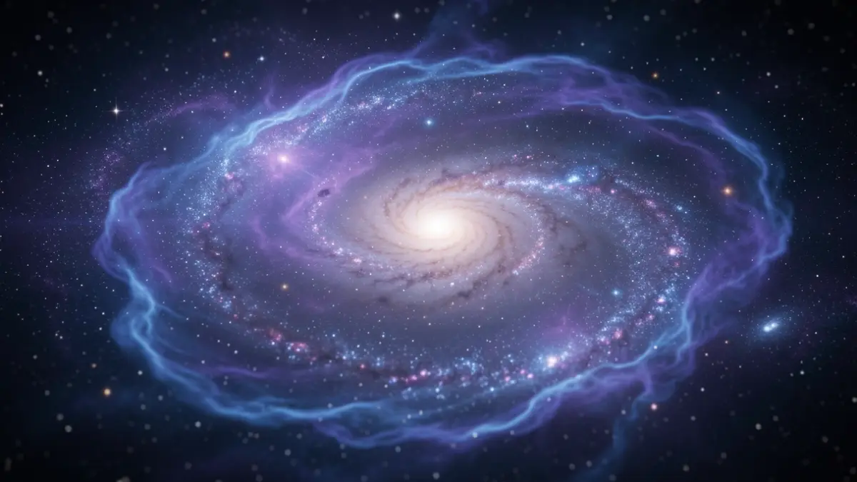 Image générique de la structure gazeuse d'une jeune galaxie.