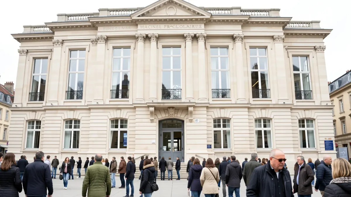 Façade du conservatoire municipal de Ferney-Voltaire.