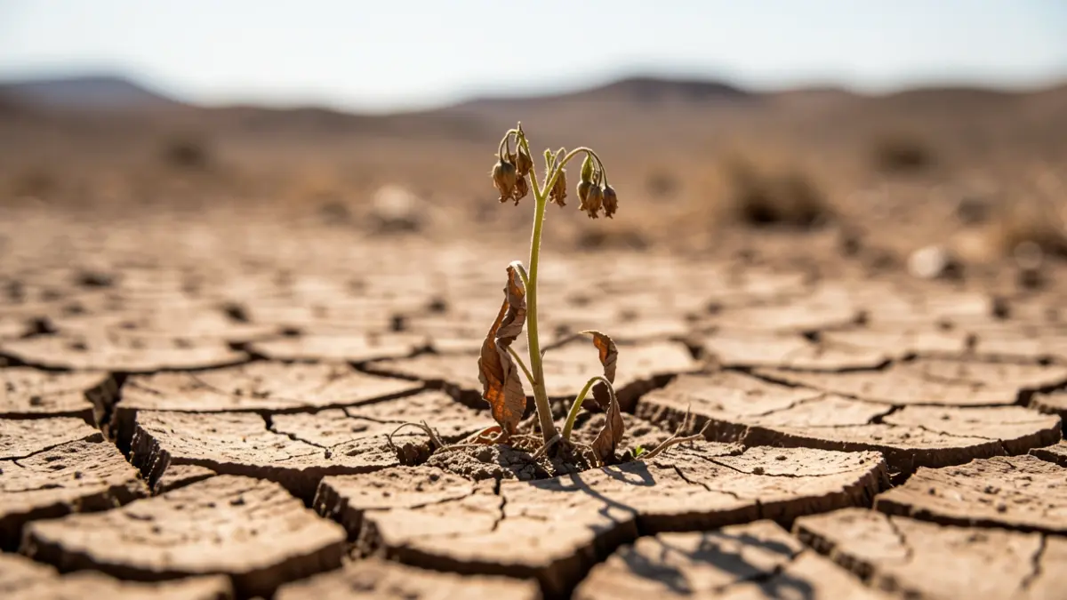 Generic image of cracked, dry earth symbolizing a water crisis situation.