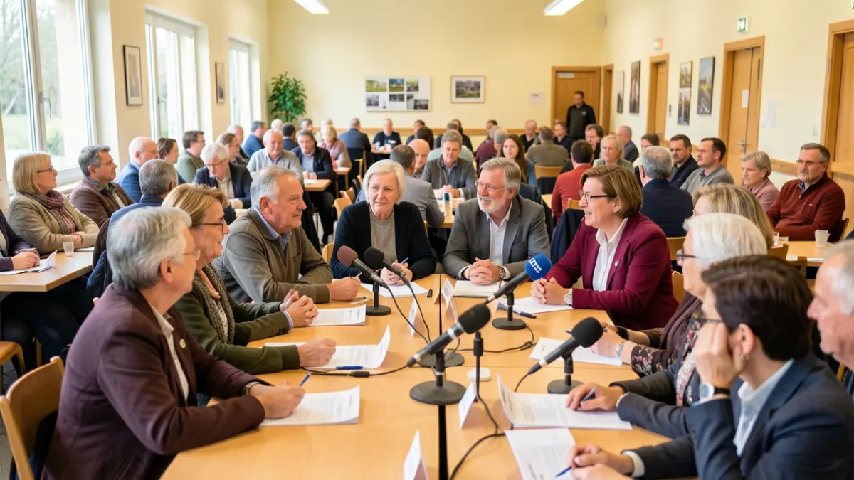 Image générique de citoyens participant à une réunion de comité de quartier.
