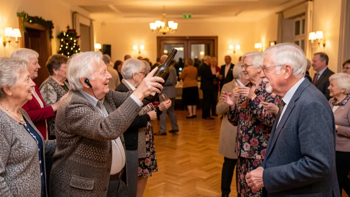 Generic image of a festive inter-EHPAD day with residents participating in games and music.