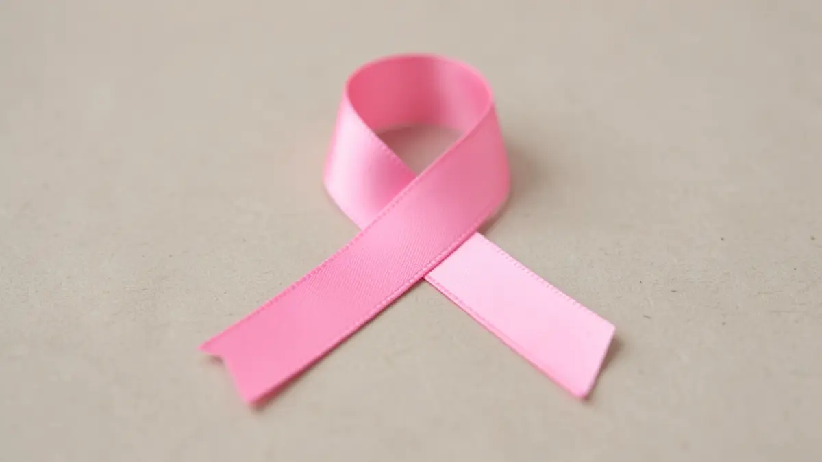 Generic image of a pink ribbon for breast cancer awareness.