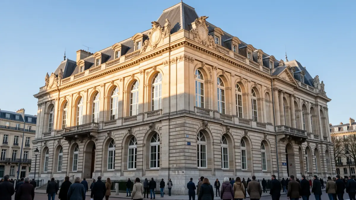 Image générique de la façade d'un bâtiment universitaire en pierre.