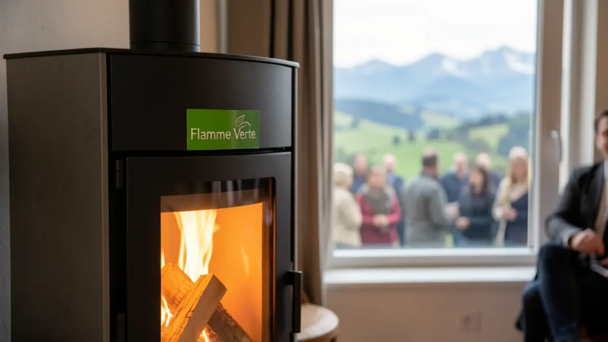Generic image of a high-performance wood heating appliance.