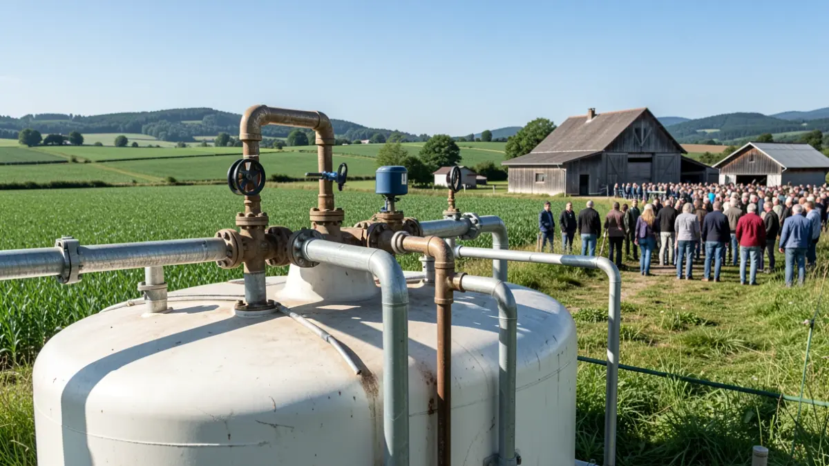 Generic image of an agricultural methanization unit in the Auvergne-Rhône-Alpes region.