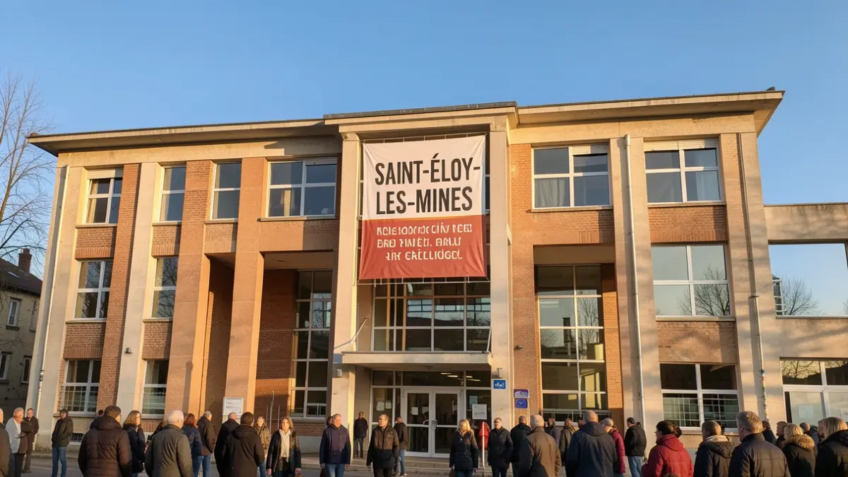 Facade of the Micro-Folie cultural center in Saint-Éloy-les-Mines.