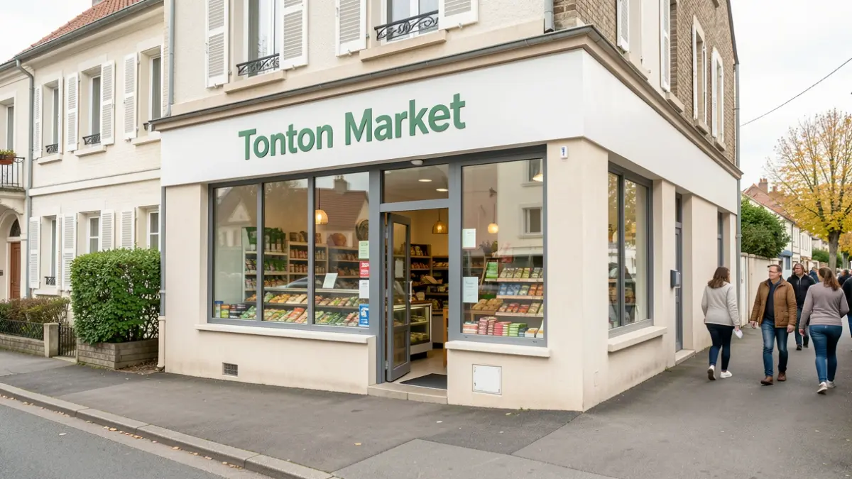 Generic image of a neighborhood grocery store.