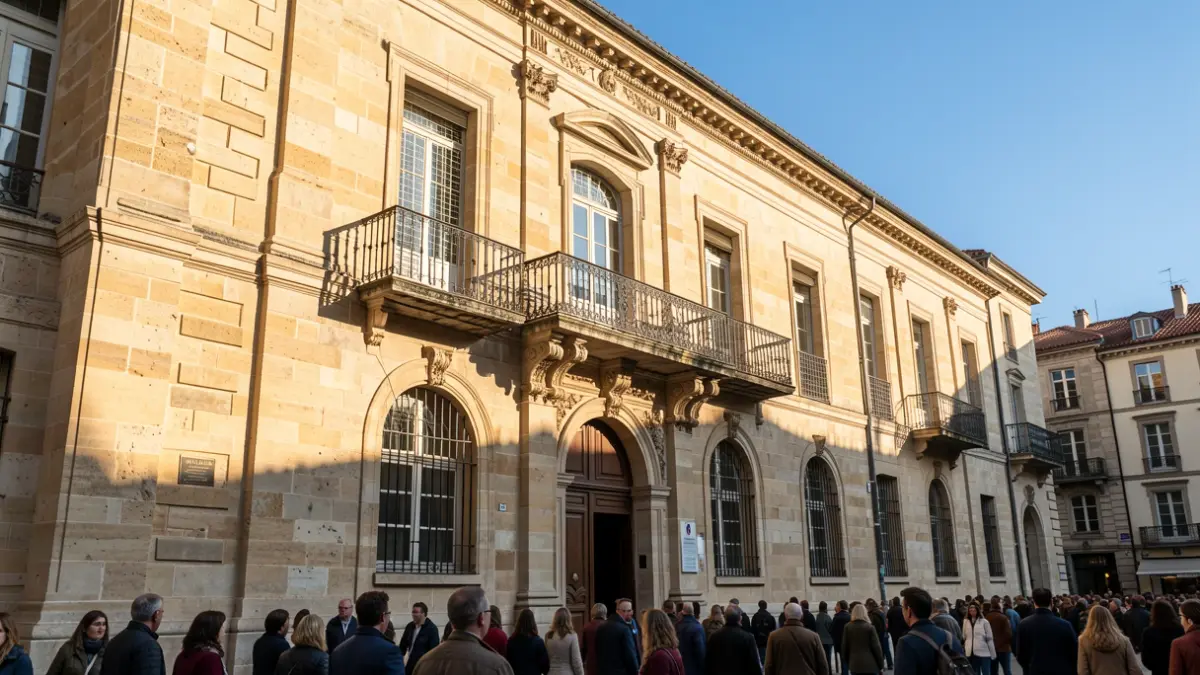 Generic image of a historic official building facade. Never use proper names. Never claim it shows the real thing.