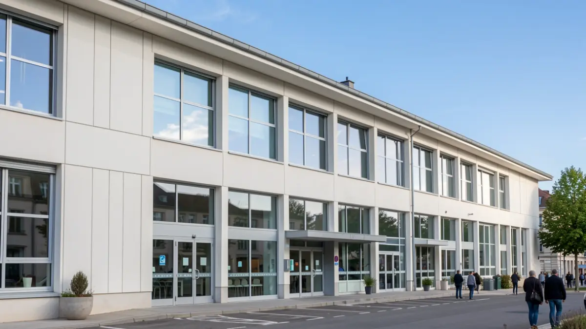 Generic image of a modern community center facade.