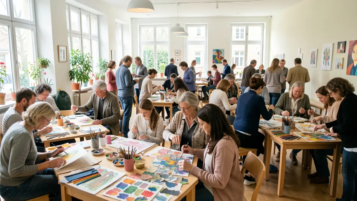 Generic image of a community art workshop for mental health.