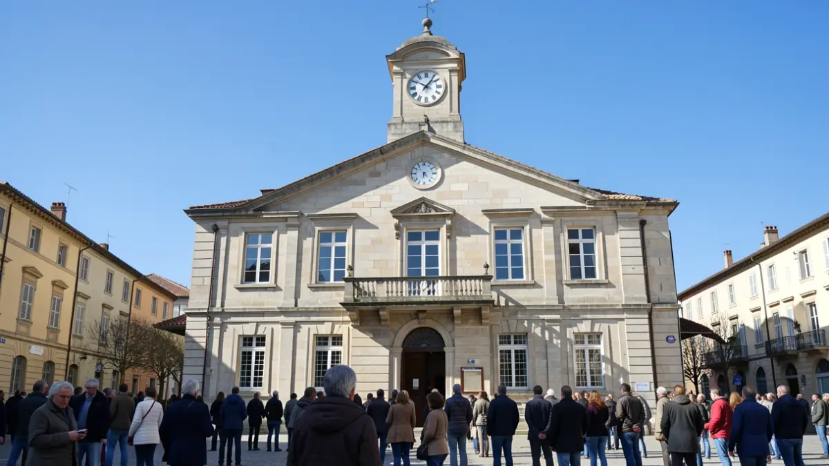 Facade of the Saint-Baldoph town hall.