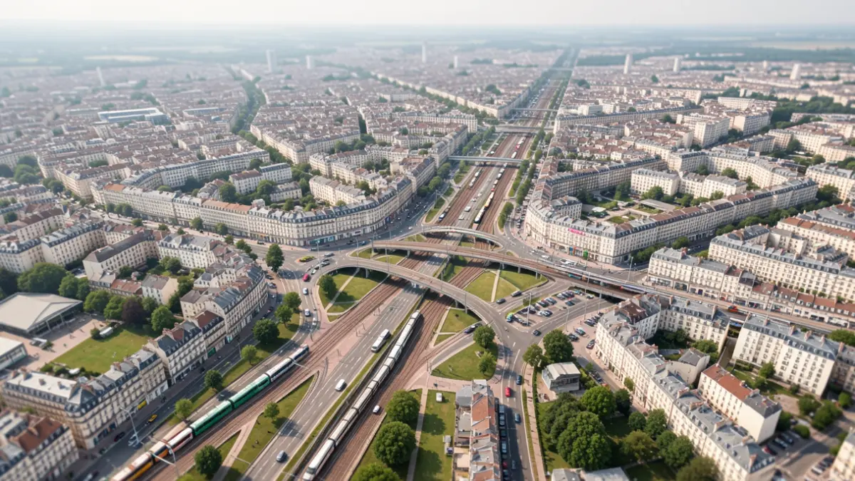 Generic image of a metropolitan urban landscape with transport infrastructure.