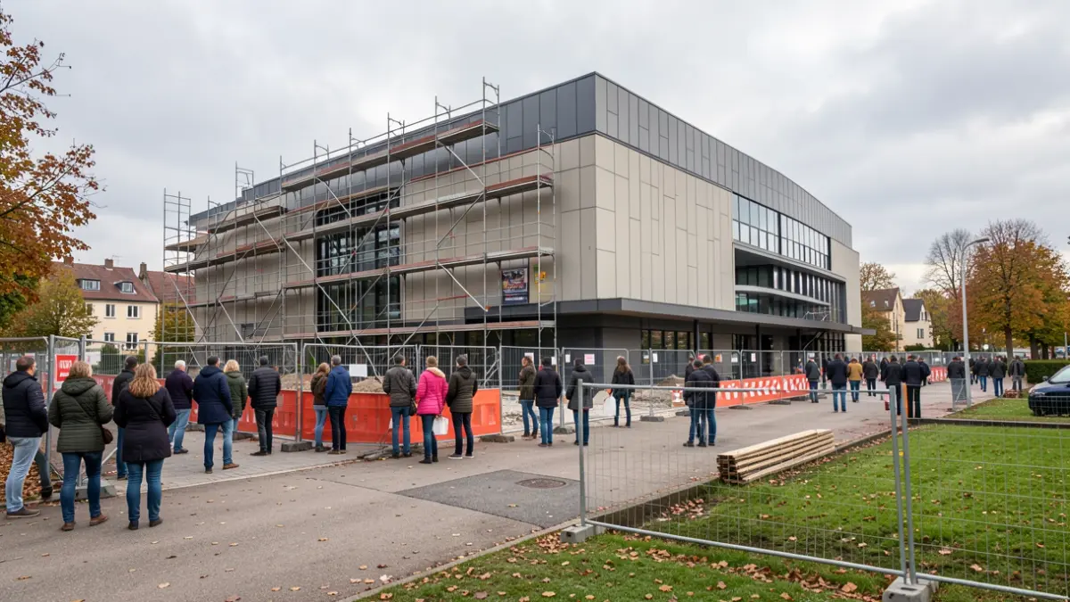 Image générique de la construction d'un cinéma.