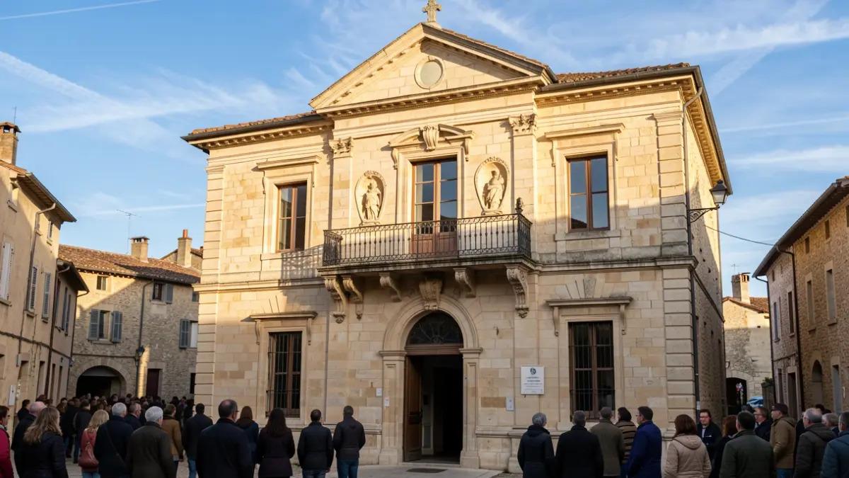 Facade of the Saint-Pourcain-sur-Sioule Town Hall.