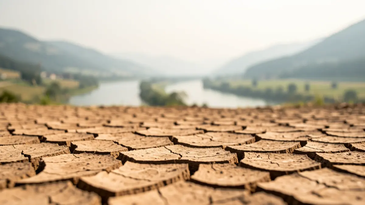 Image générique de la sécheresse dans la vallée de l'Arve.
