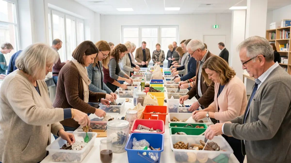 Image générique de personnes participant à un atelier de tri et de réduction des déchets.